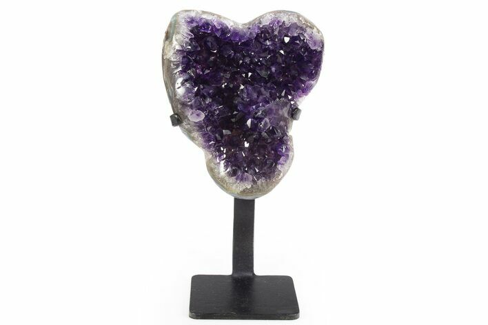 Amethyst Geode With Metal Stand - Uruguay #306905